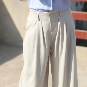 Crème Drape Pant